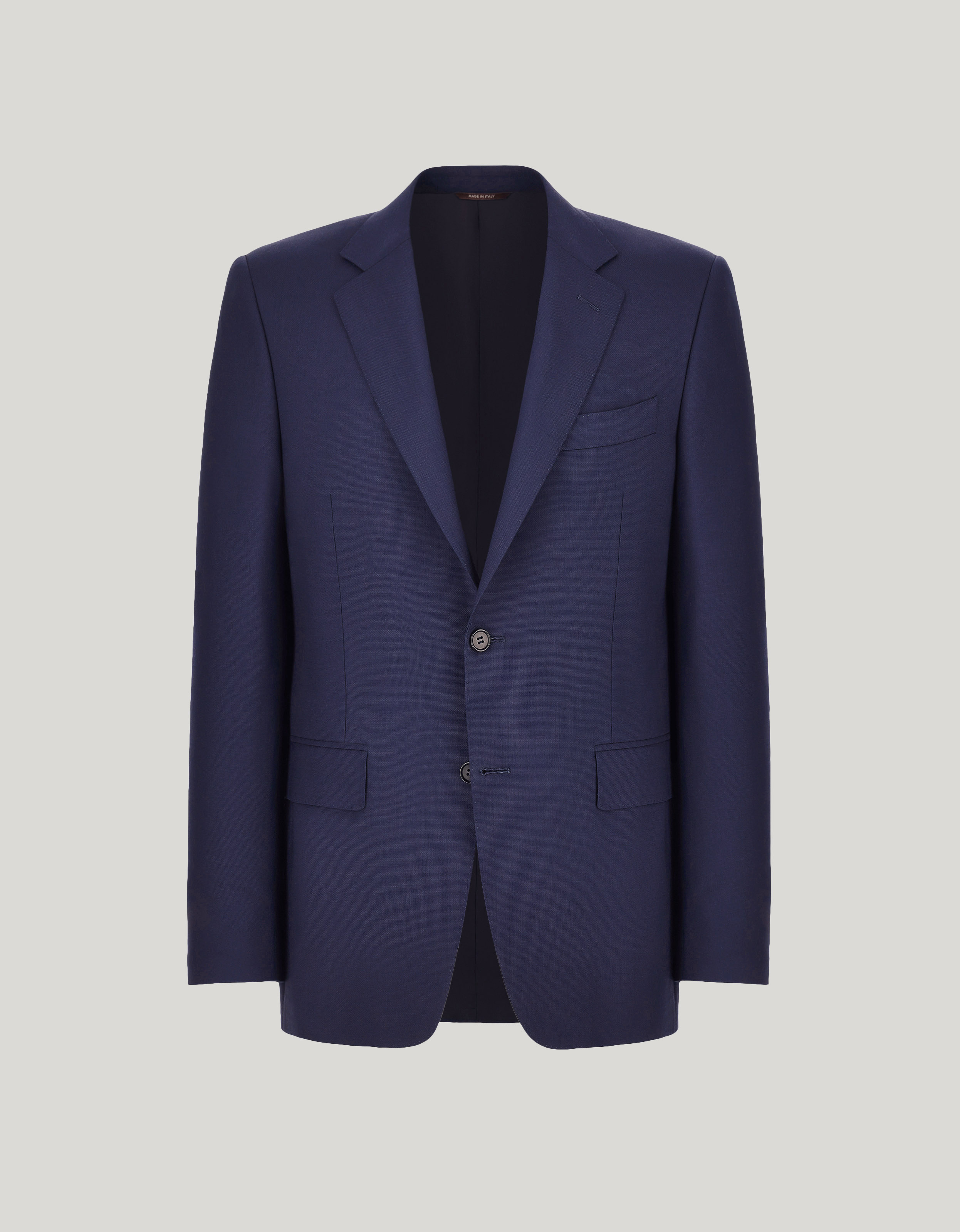 Blue pure travel wool blazer 