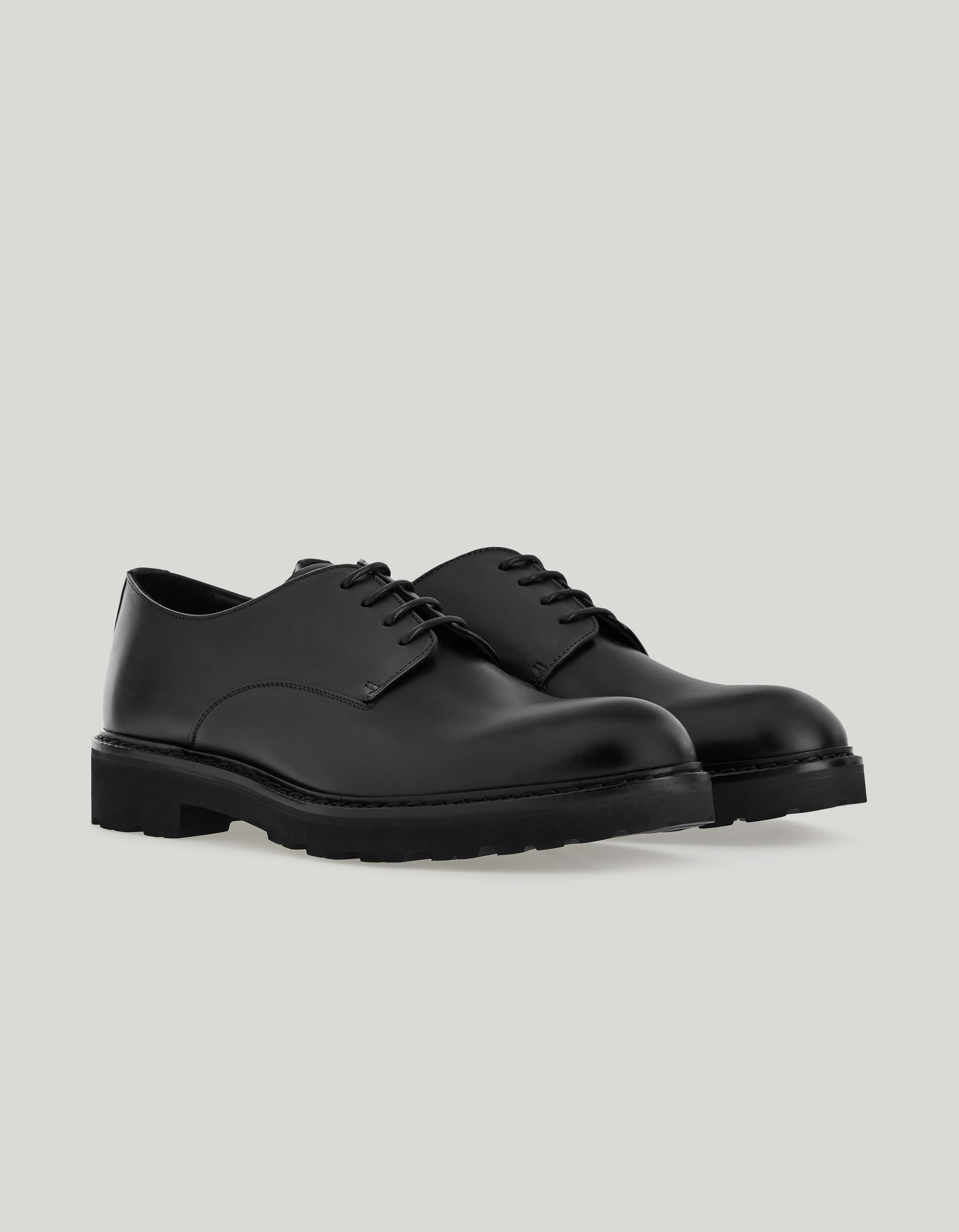 Smooth calfskin derby shoes with EVA sole 