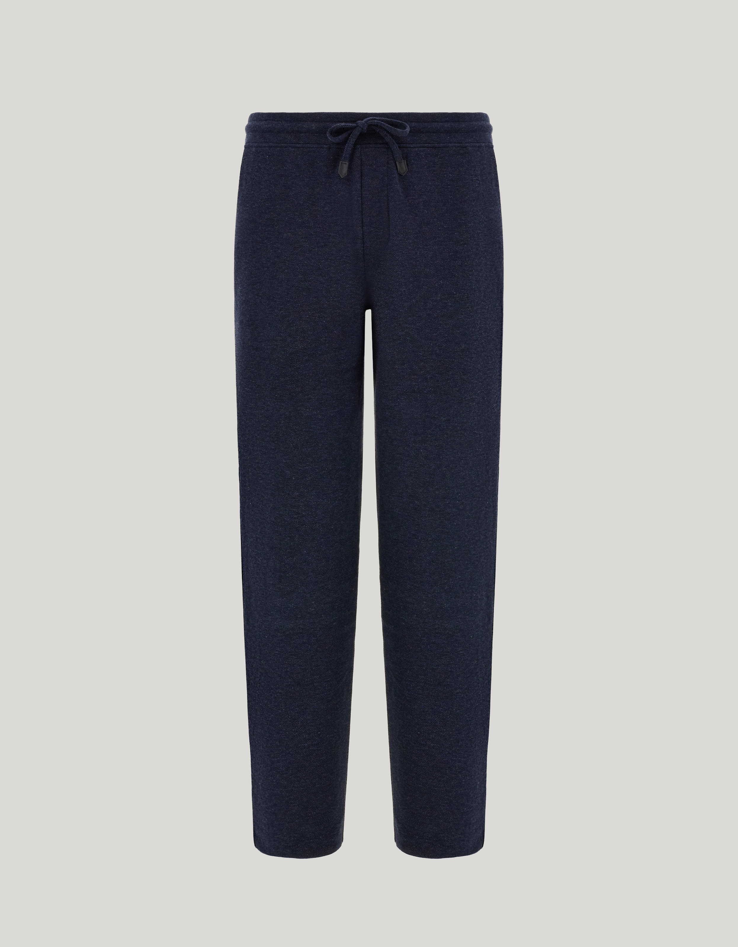 Double-faced soft cotton navy blue pants 