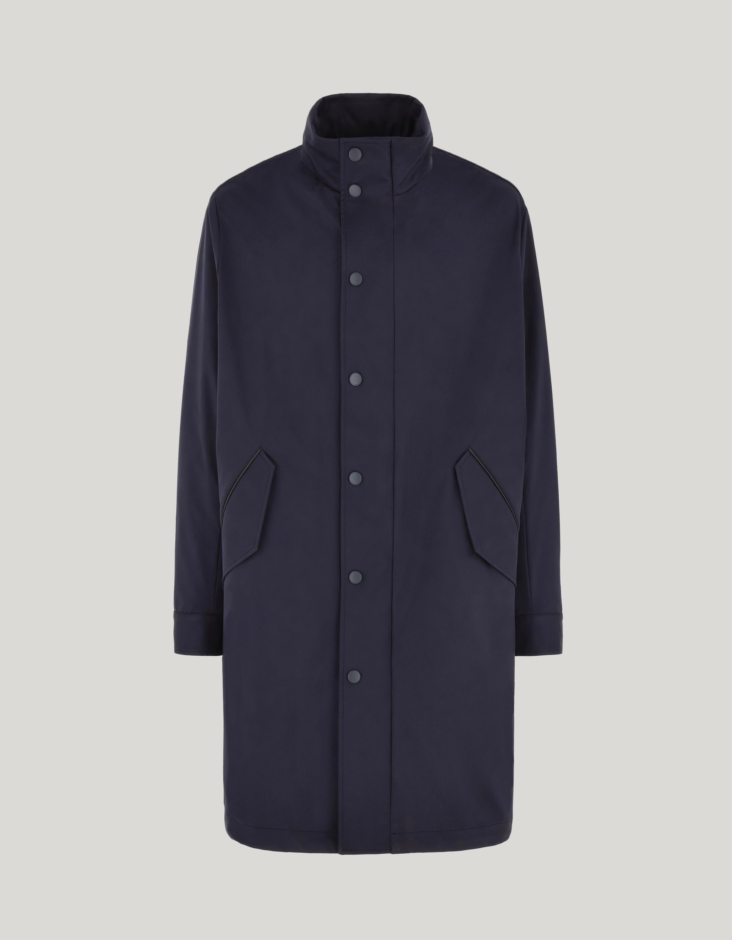 Blue technical fabric jacket 