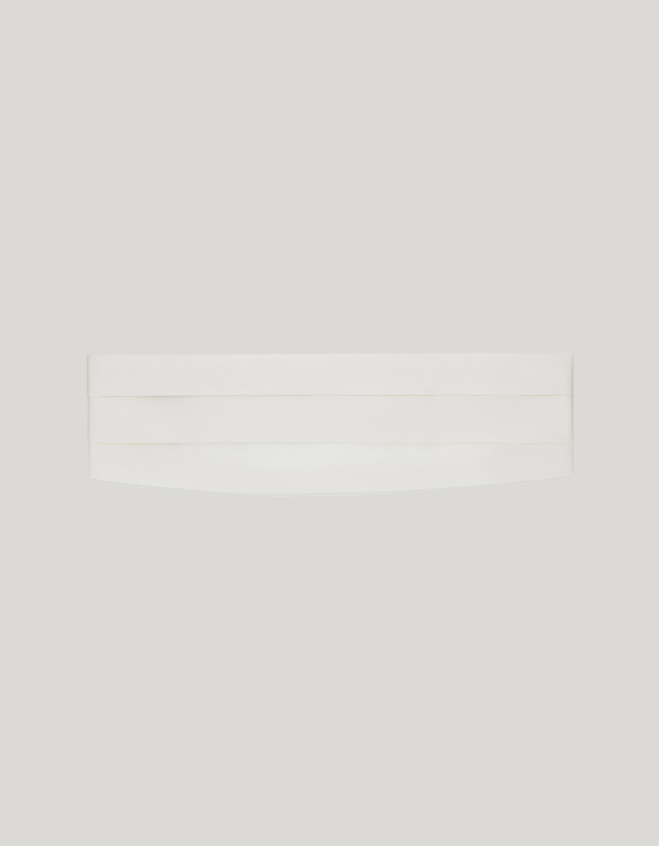 White silk cummerband - Large 