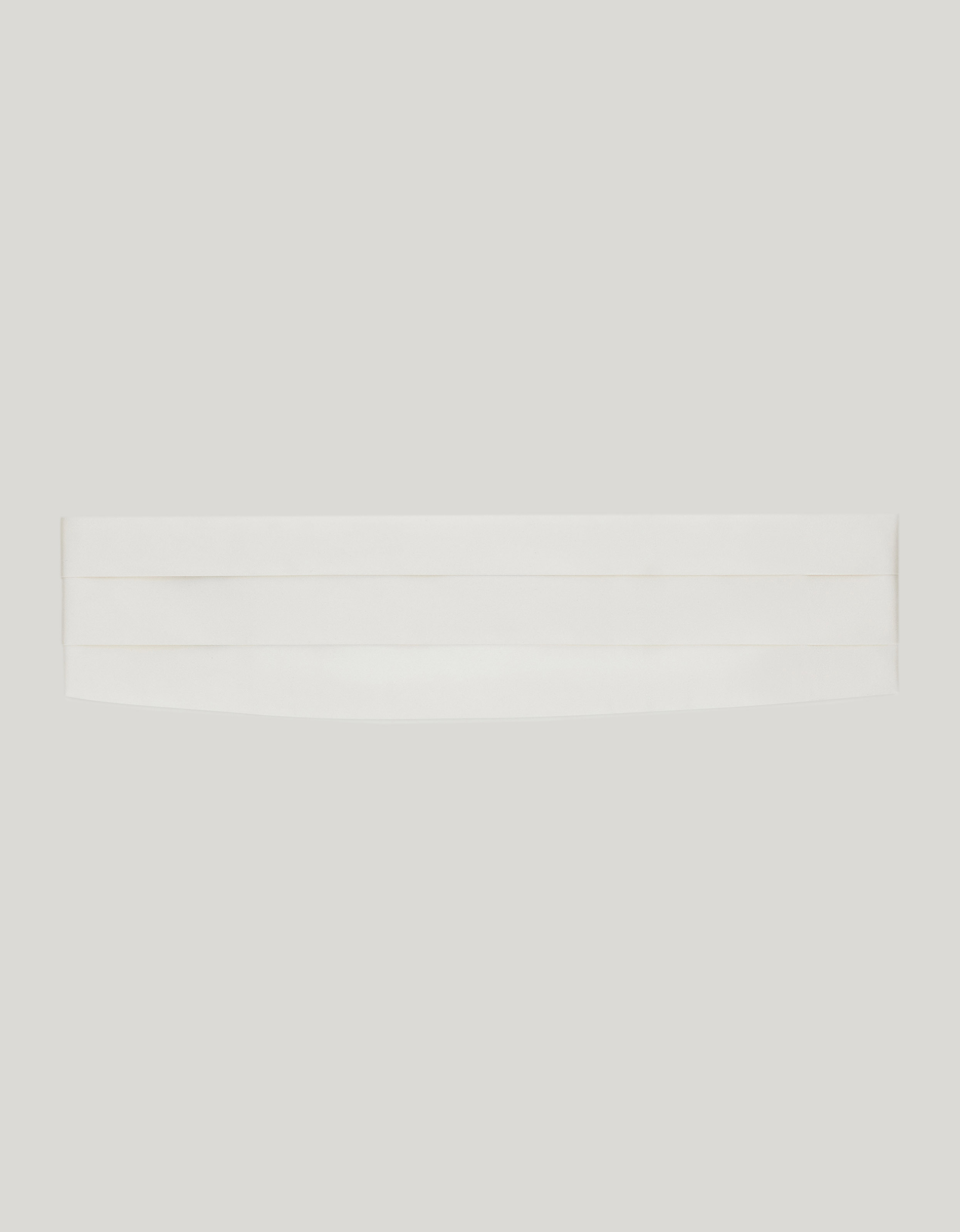 White silk cummerband - Extra Large 