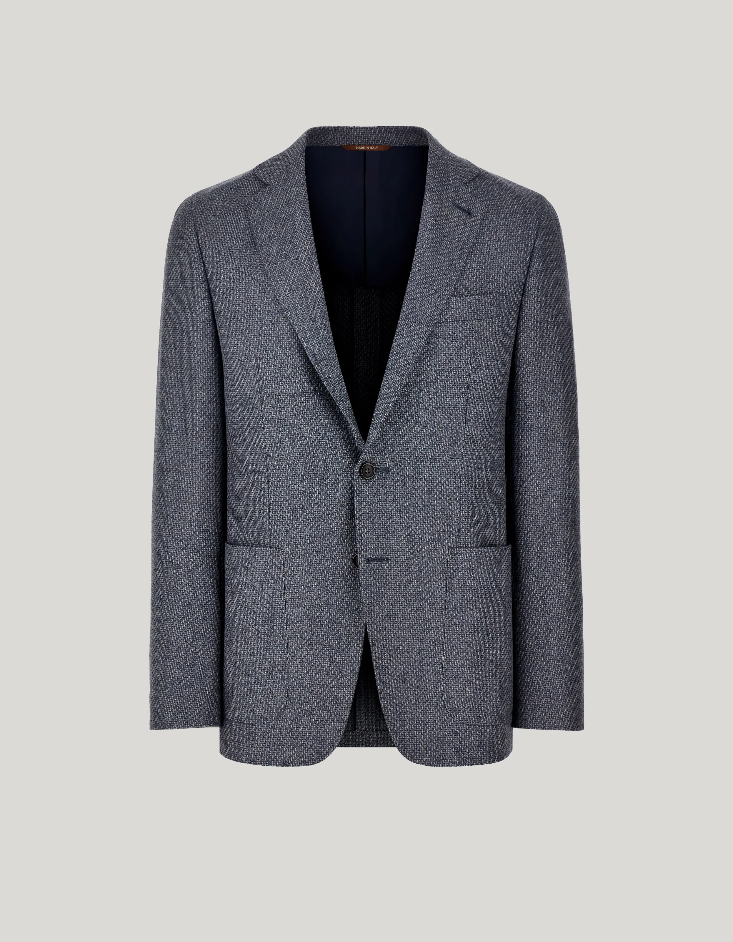Kei Light Blue Modern Fit Jacket in Pure Wool 
