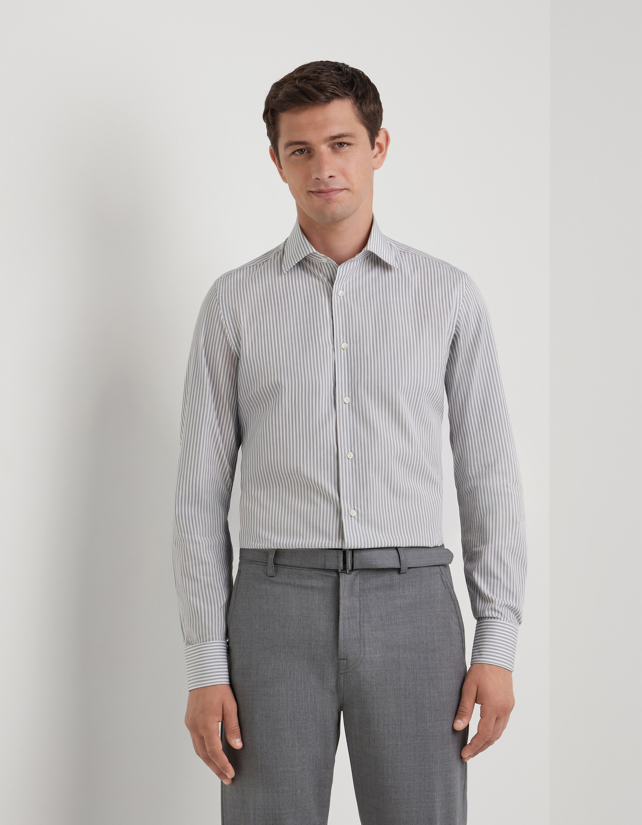 Canali Nuvola regular fit cotton shirt
