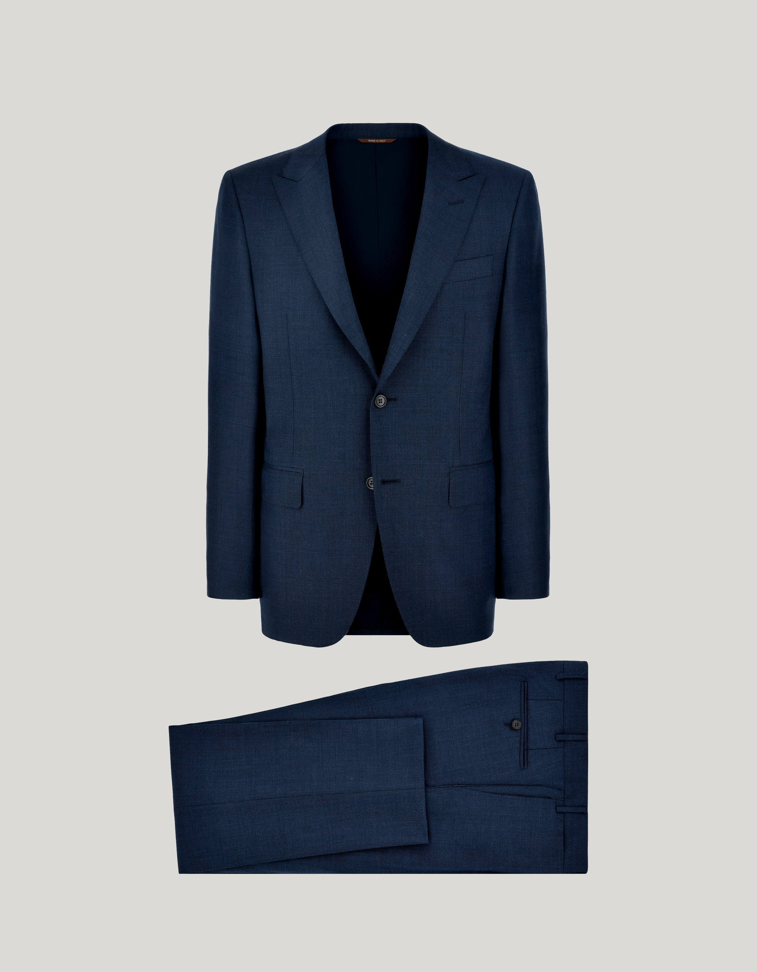 Teal pure wool suit 