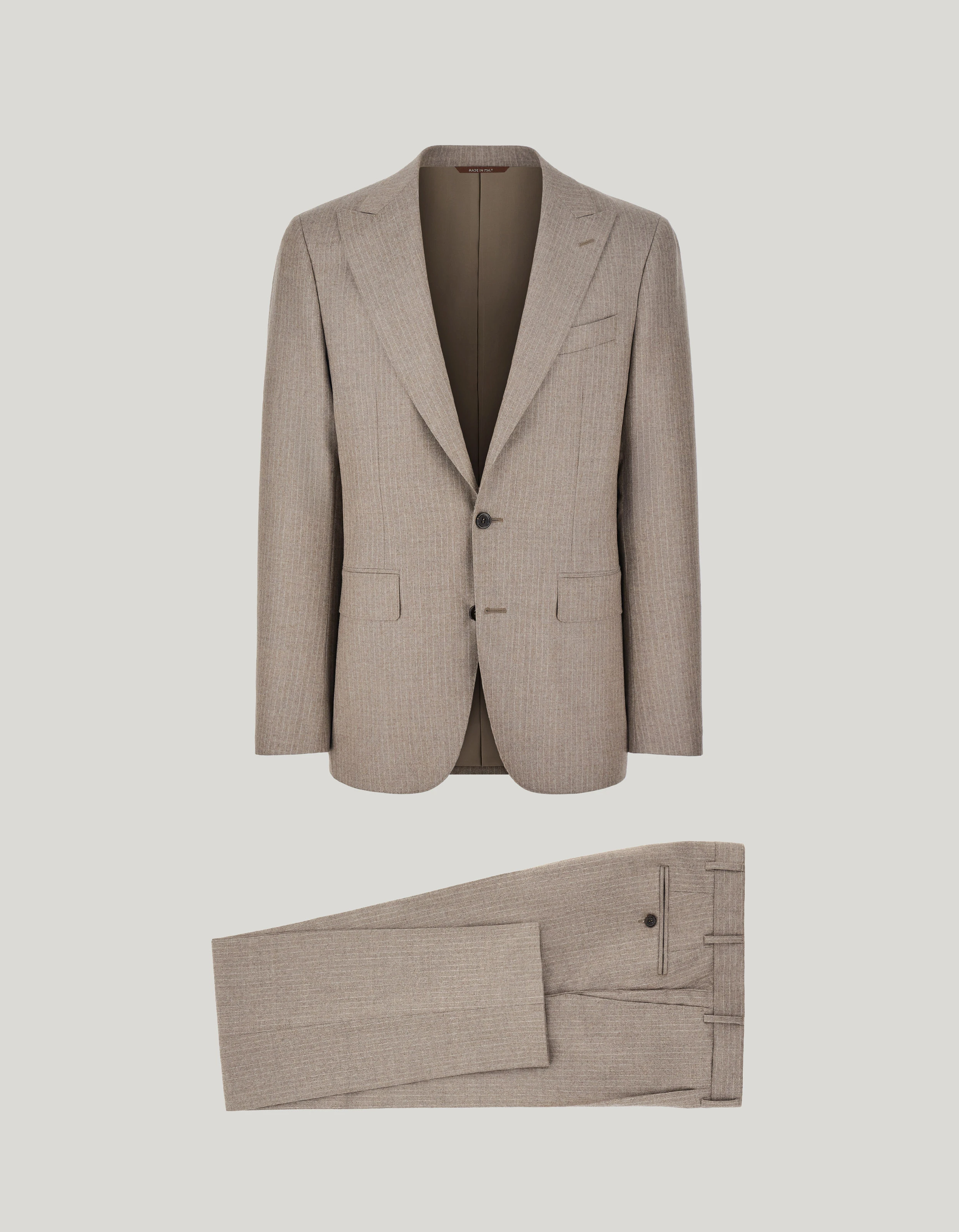 Beige pure wool suit 