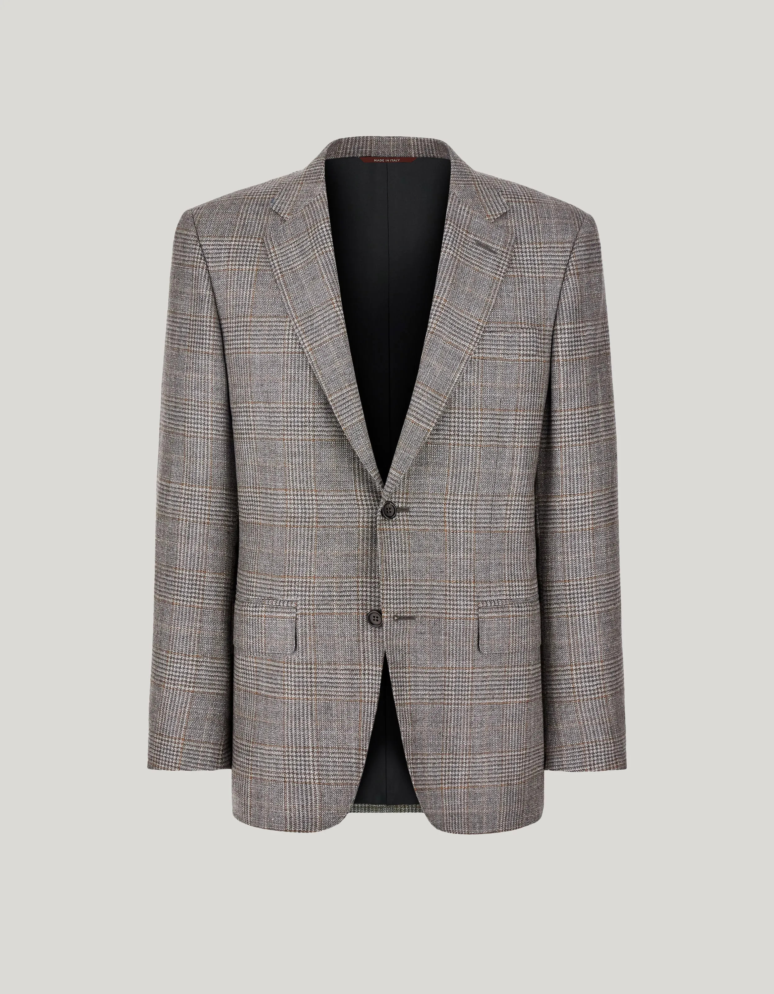Gray and oil wool, silk and cashmere jacket 