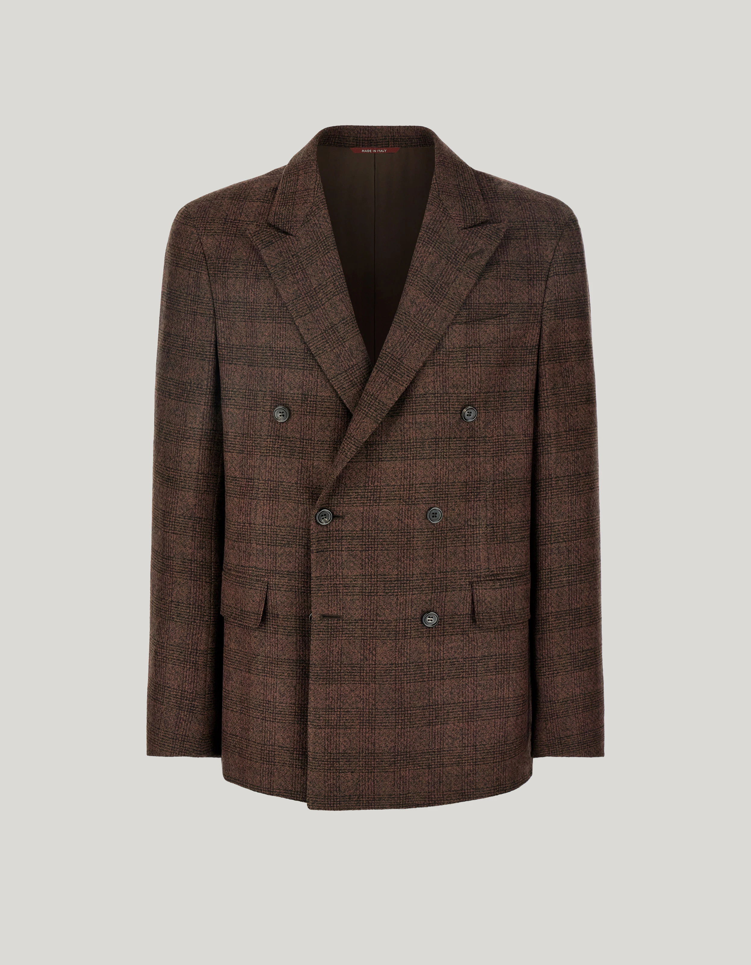 Brown wool blend jacket 