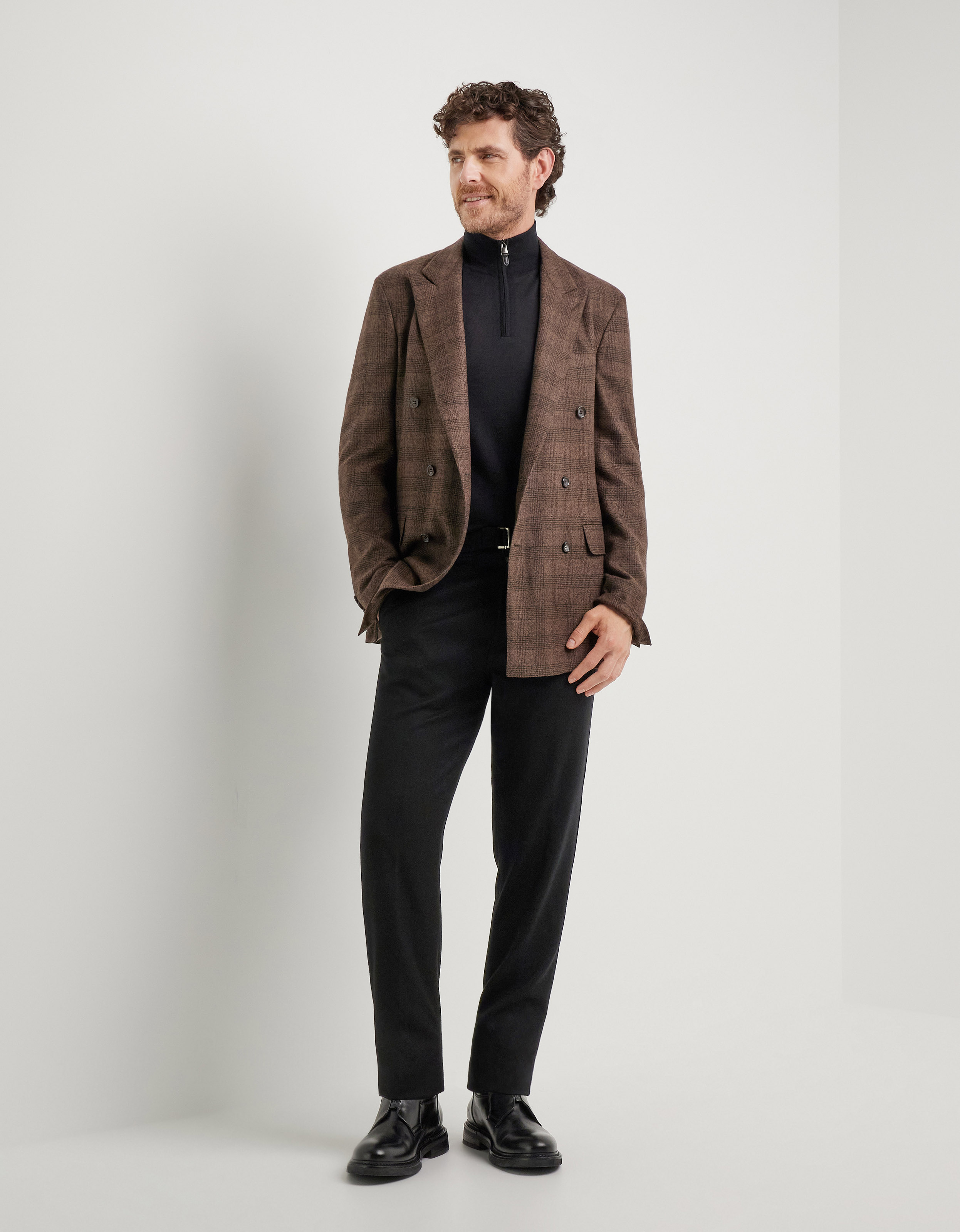 Brown wool blend jacket