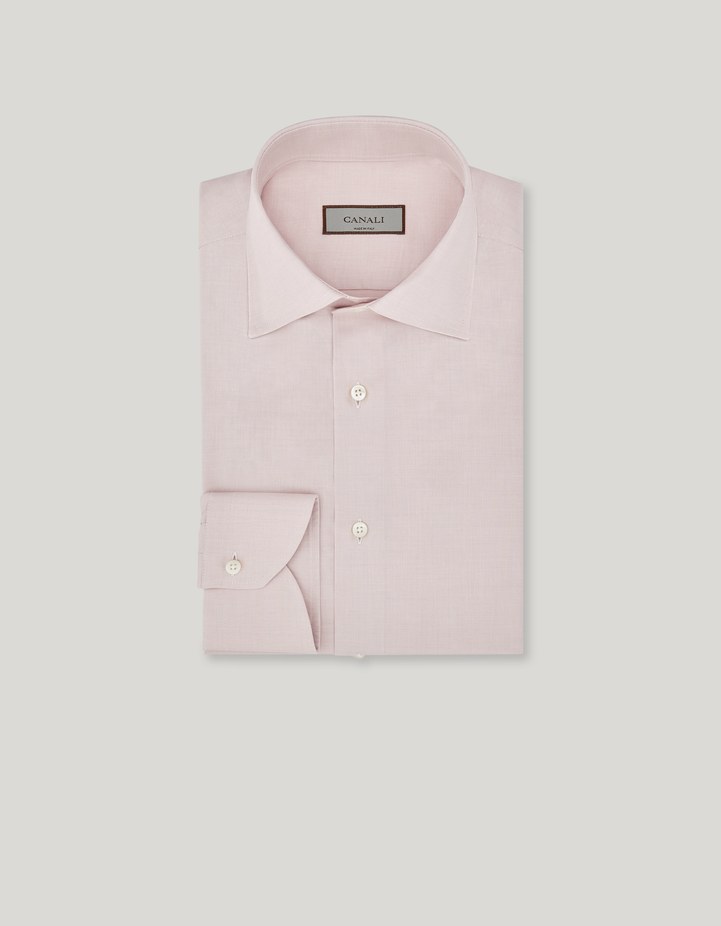 Pink regular-fit shirt in Impeccabile cotton 