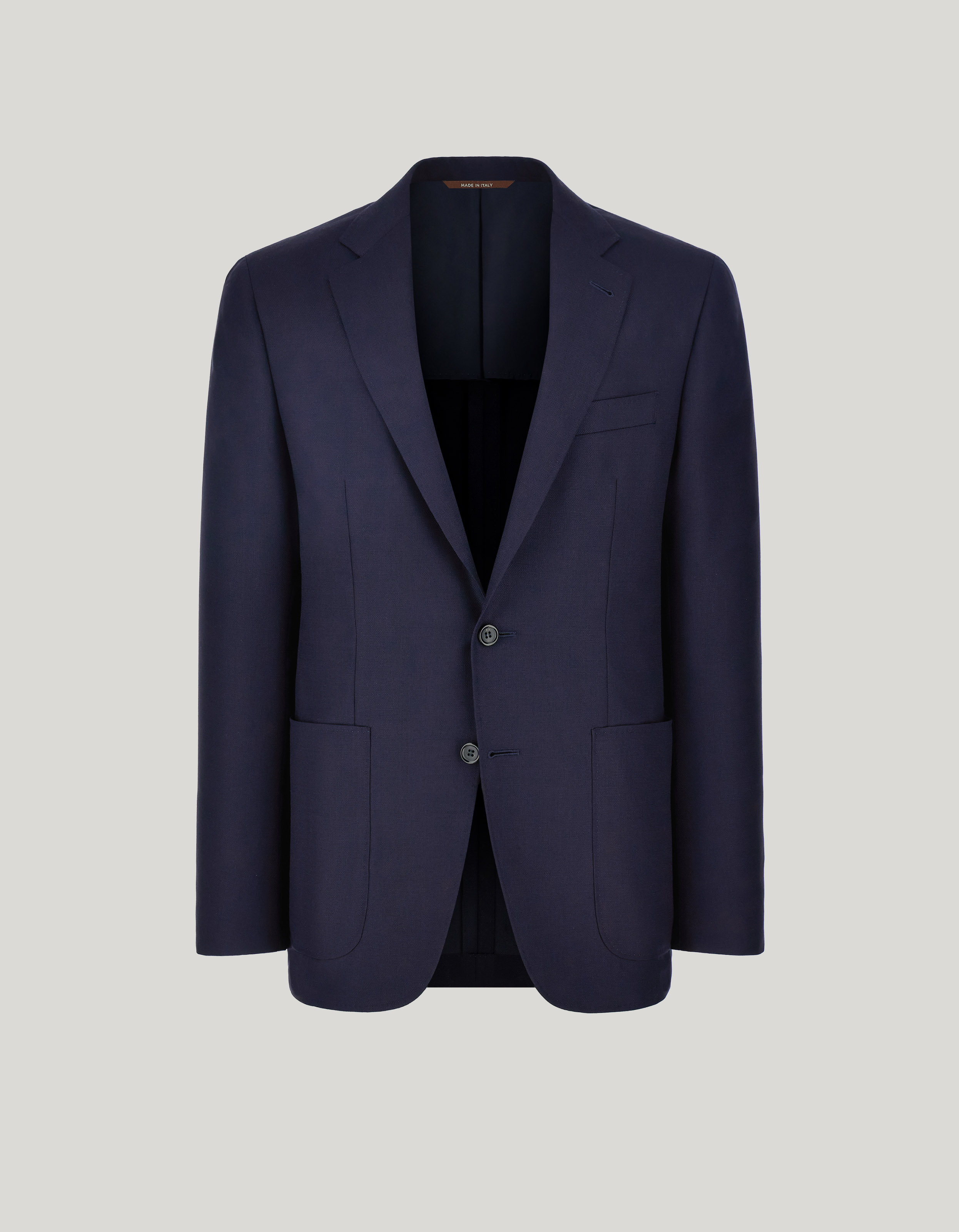 Kei unlined navy modern-fit jacket in pure Impeccabile wool 