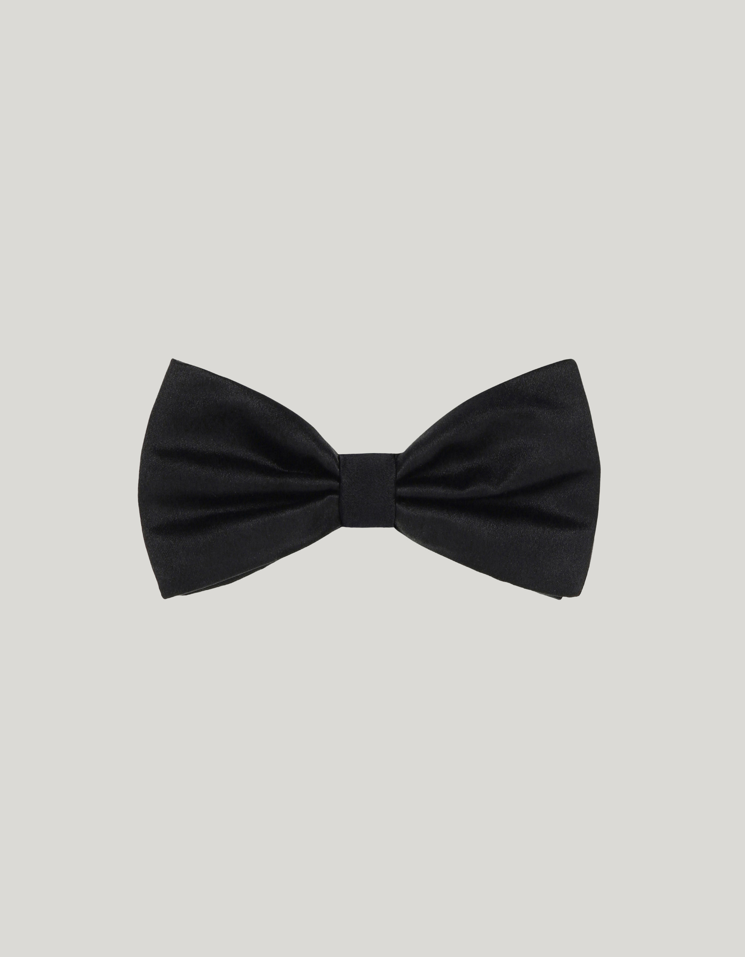 Black Silk Formal Bow Tie 