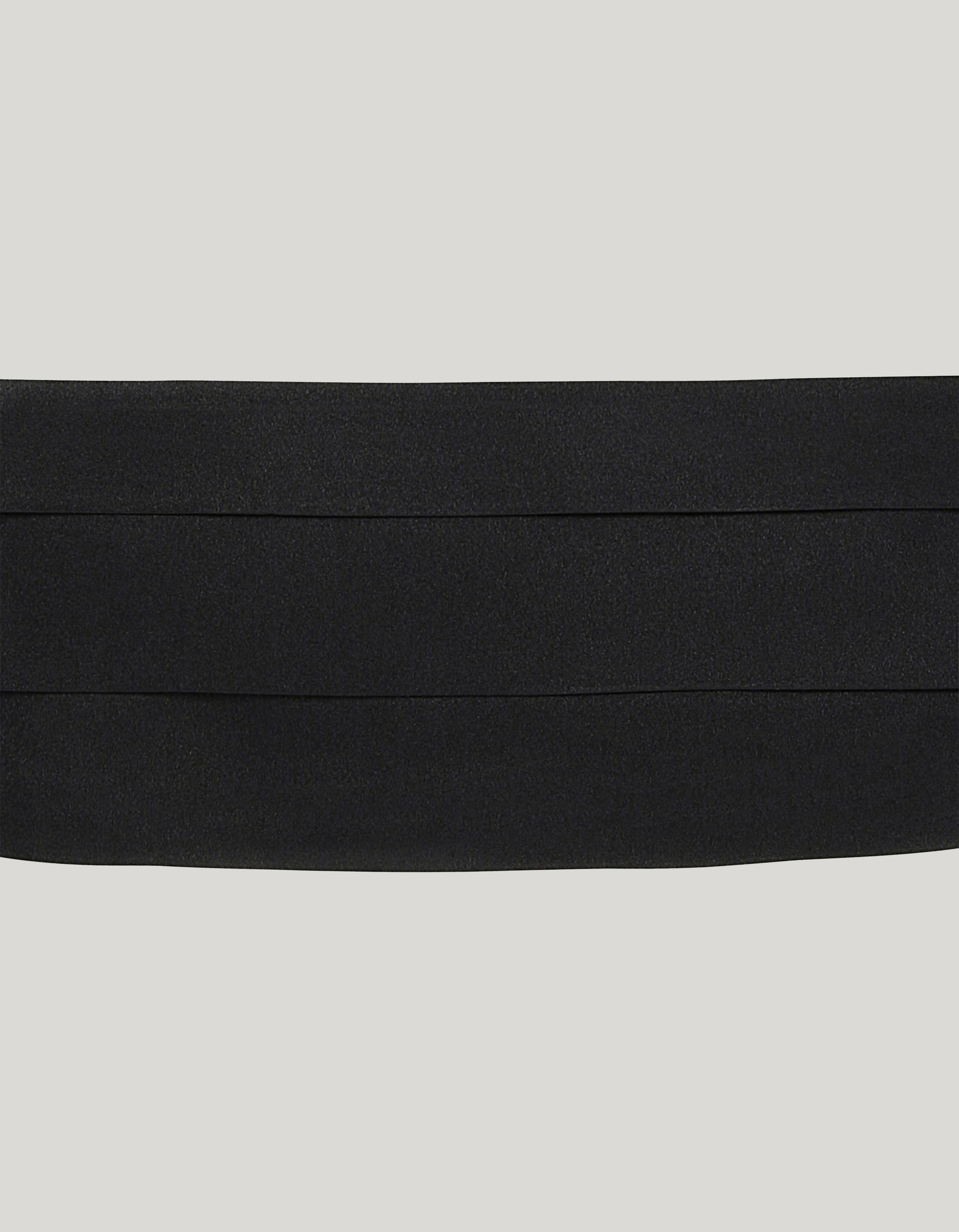 Black Silk cummerband - Medium