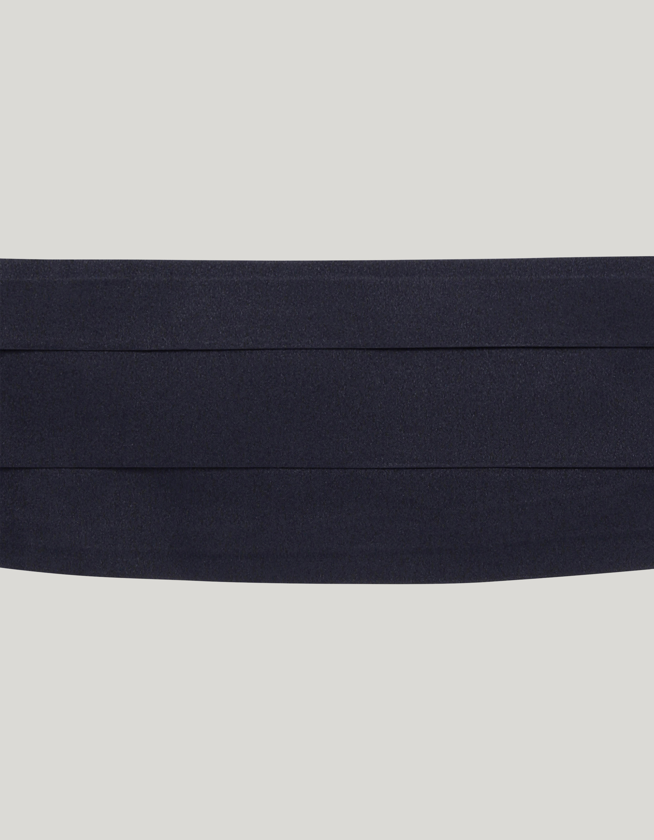 Blue silk cummerband - Medium
