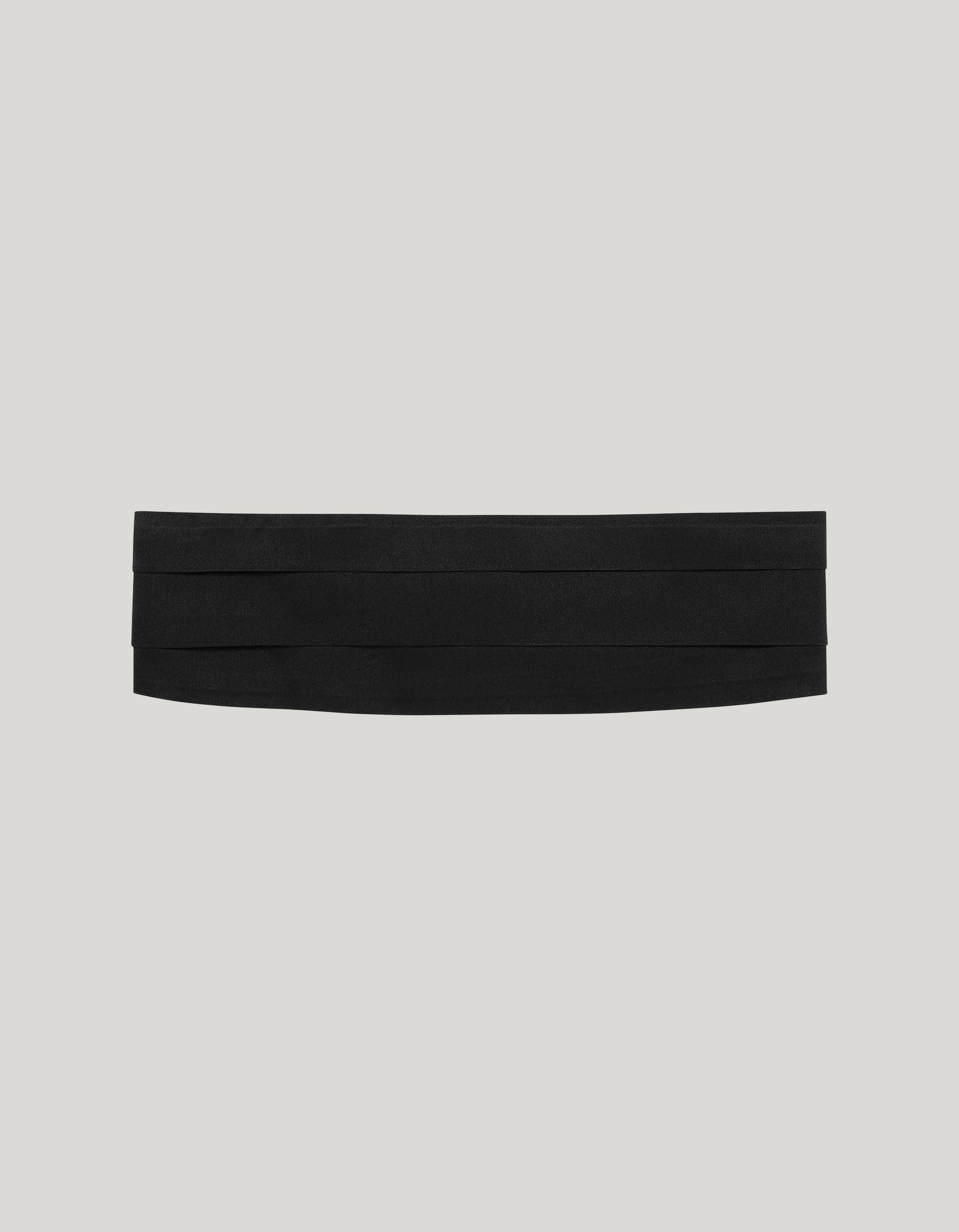 Black Silk cummerband - Large 