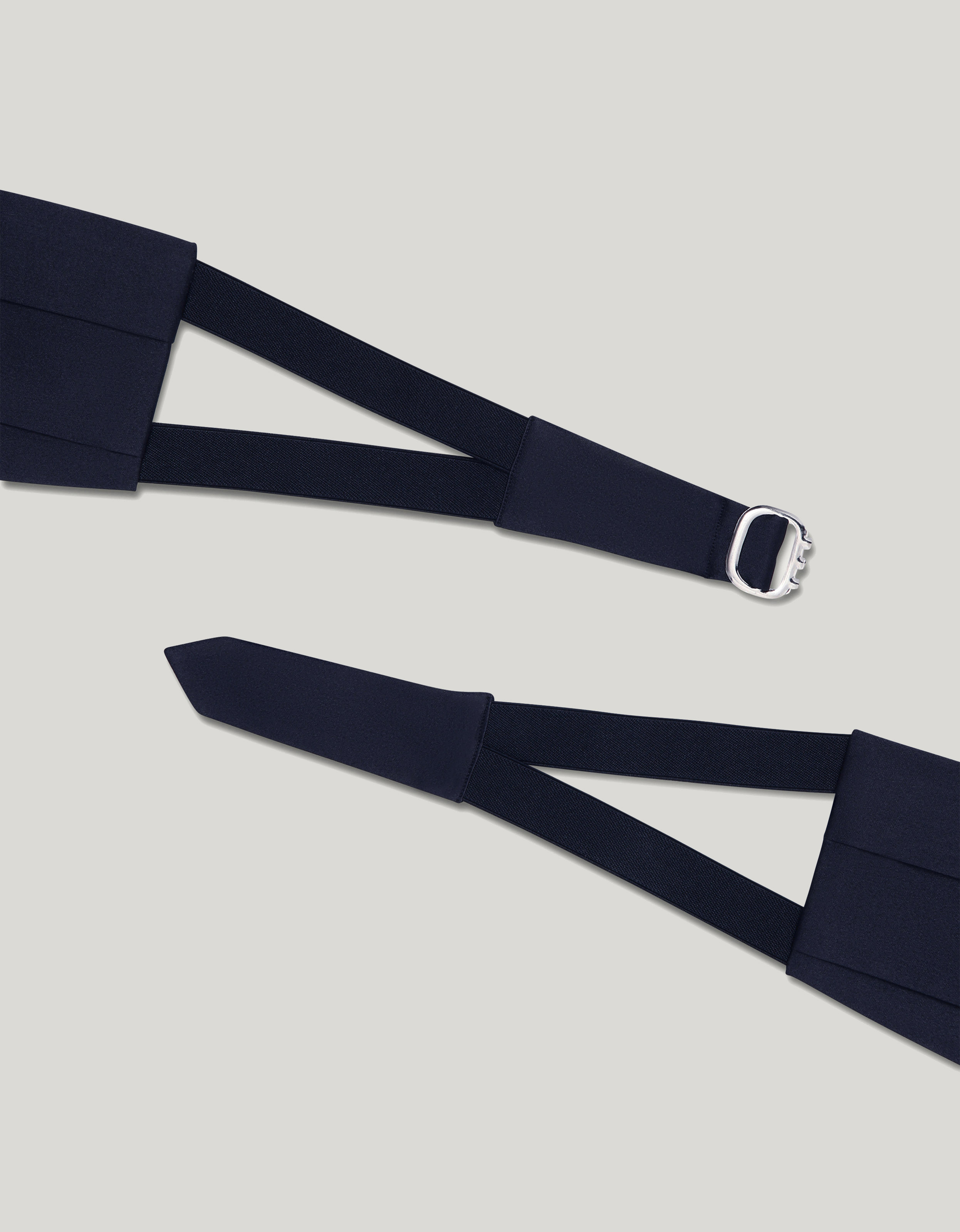 Blue silk cummerband - Large