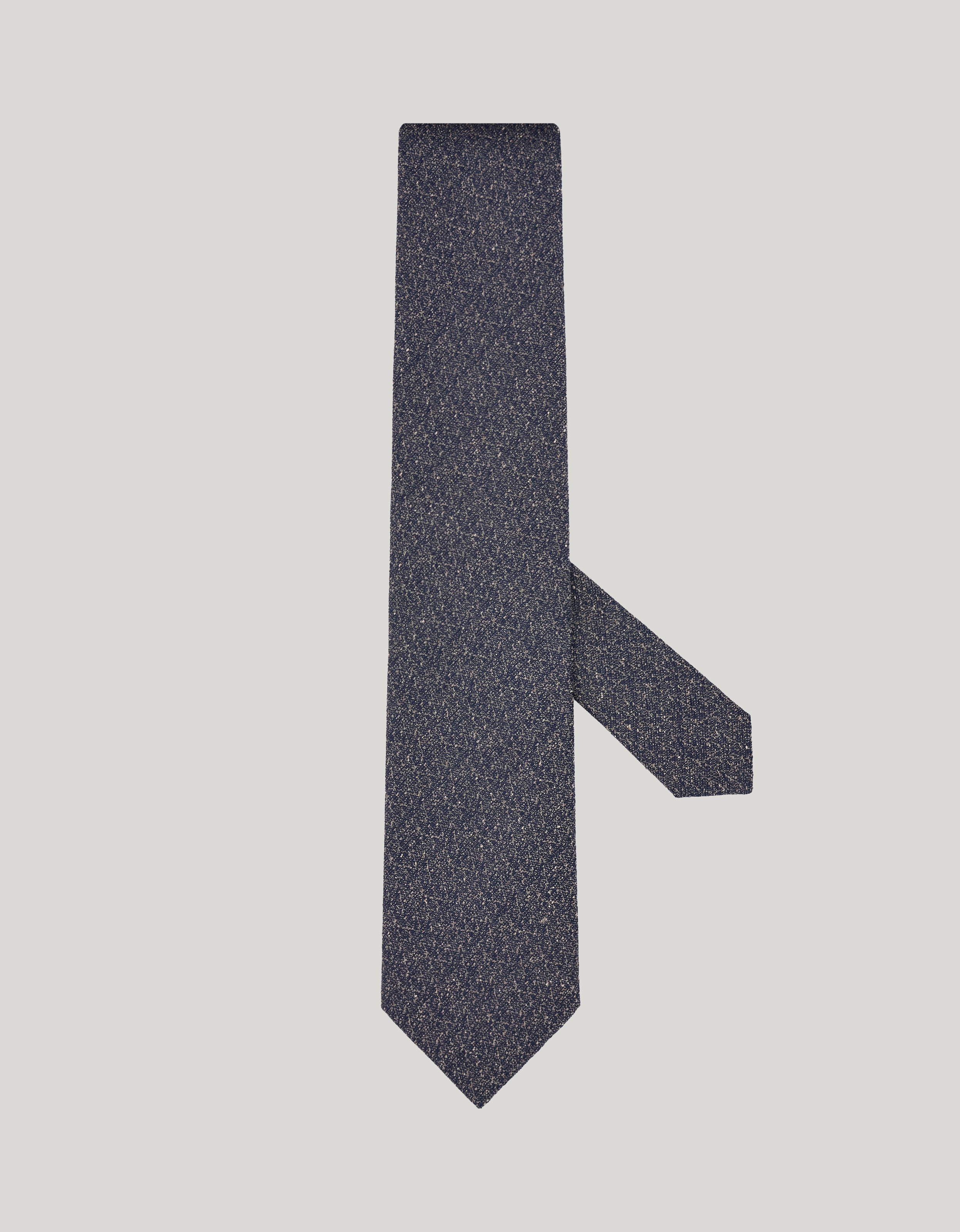 Blue silk blend tie 