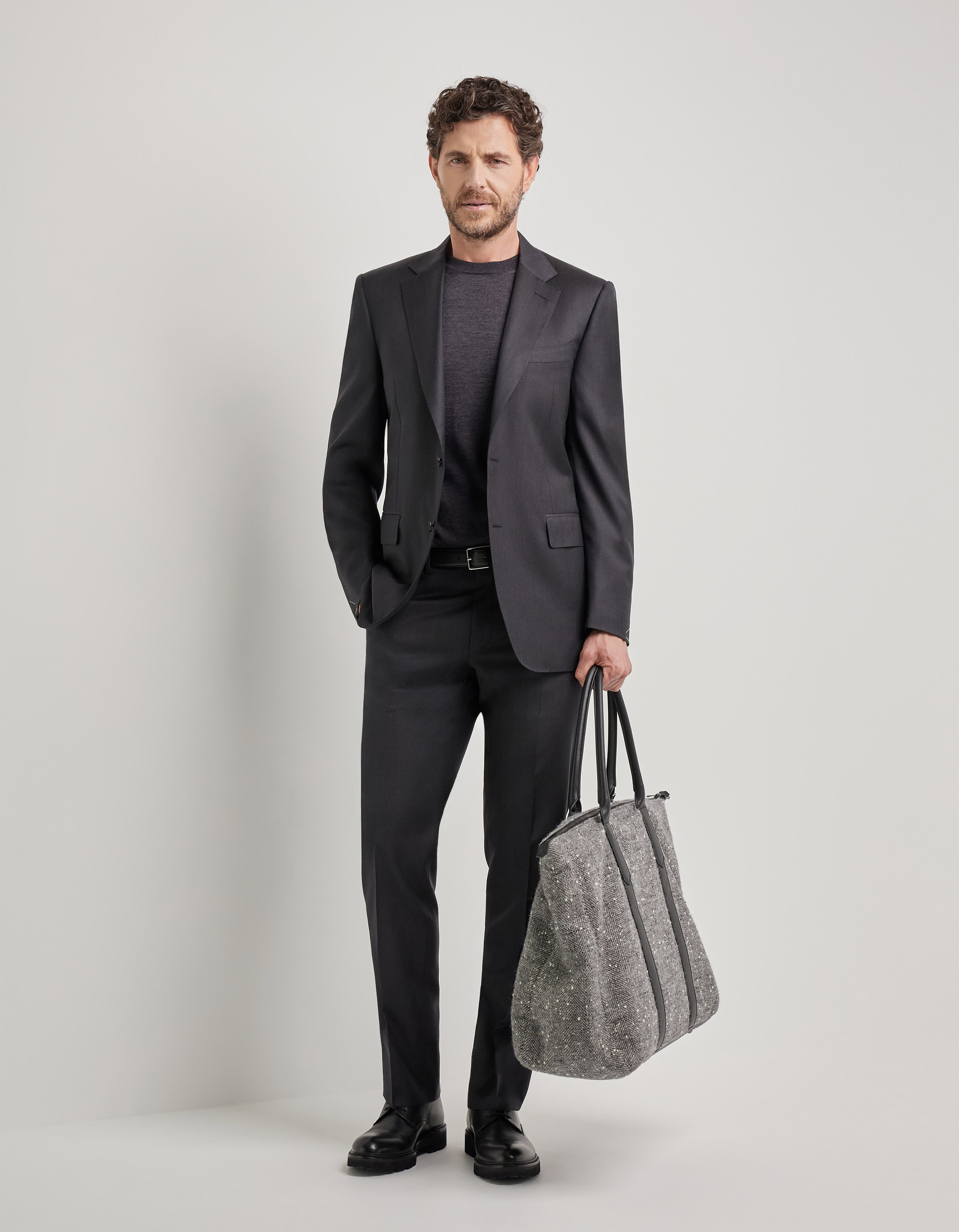 Charcoal grey pure 150's wool blazer