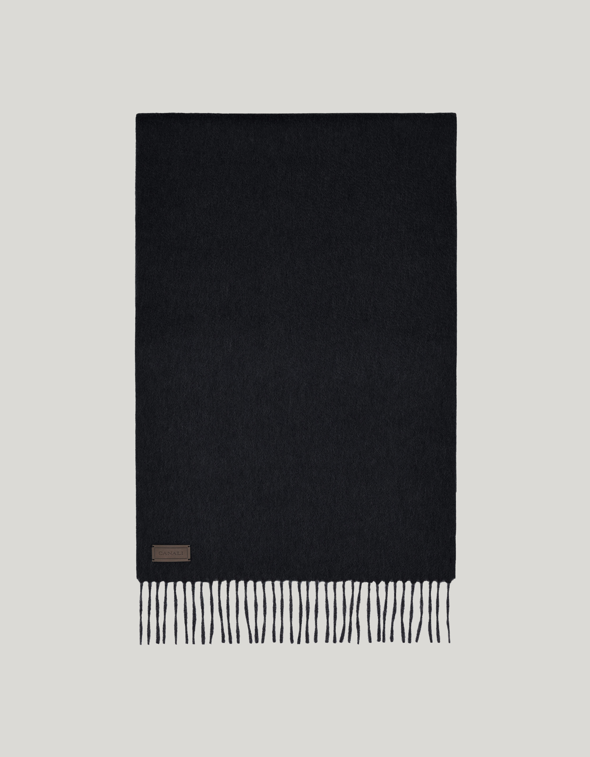 Scarf in blue Double cashmere 
