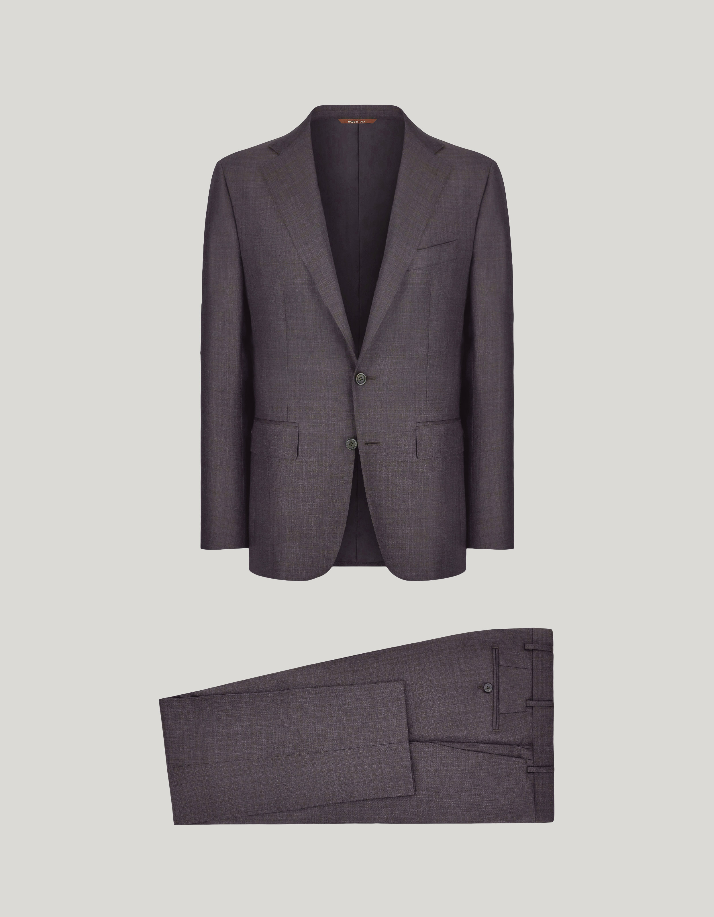 Brown wool suit 