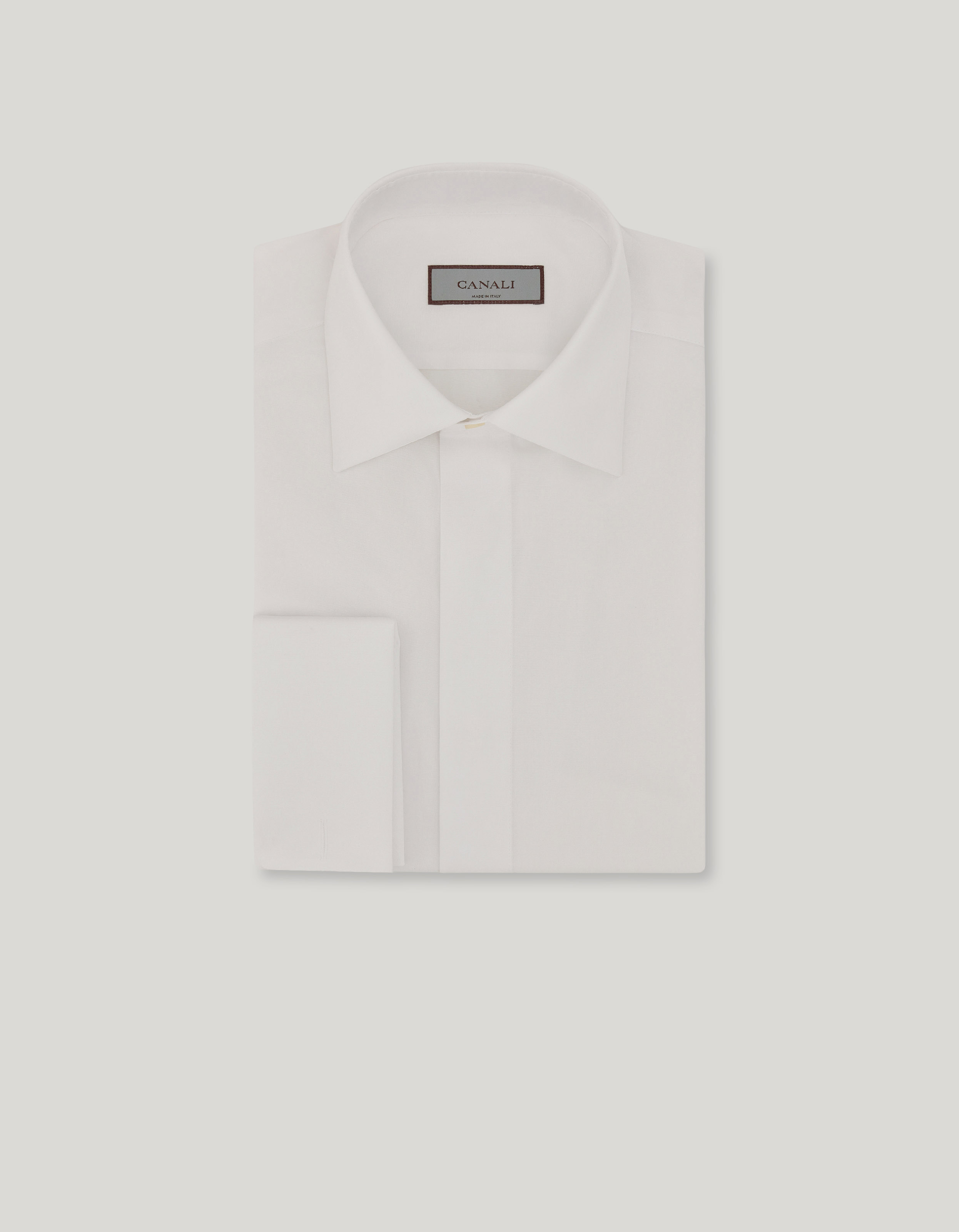 Regular fit ceremony white cotton shirt 