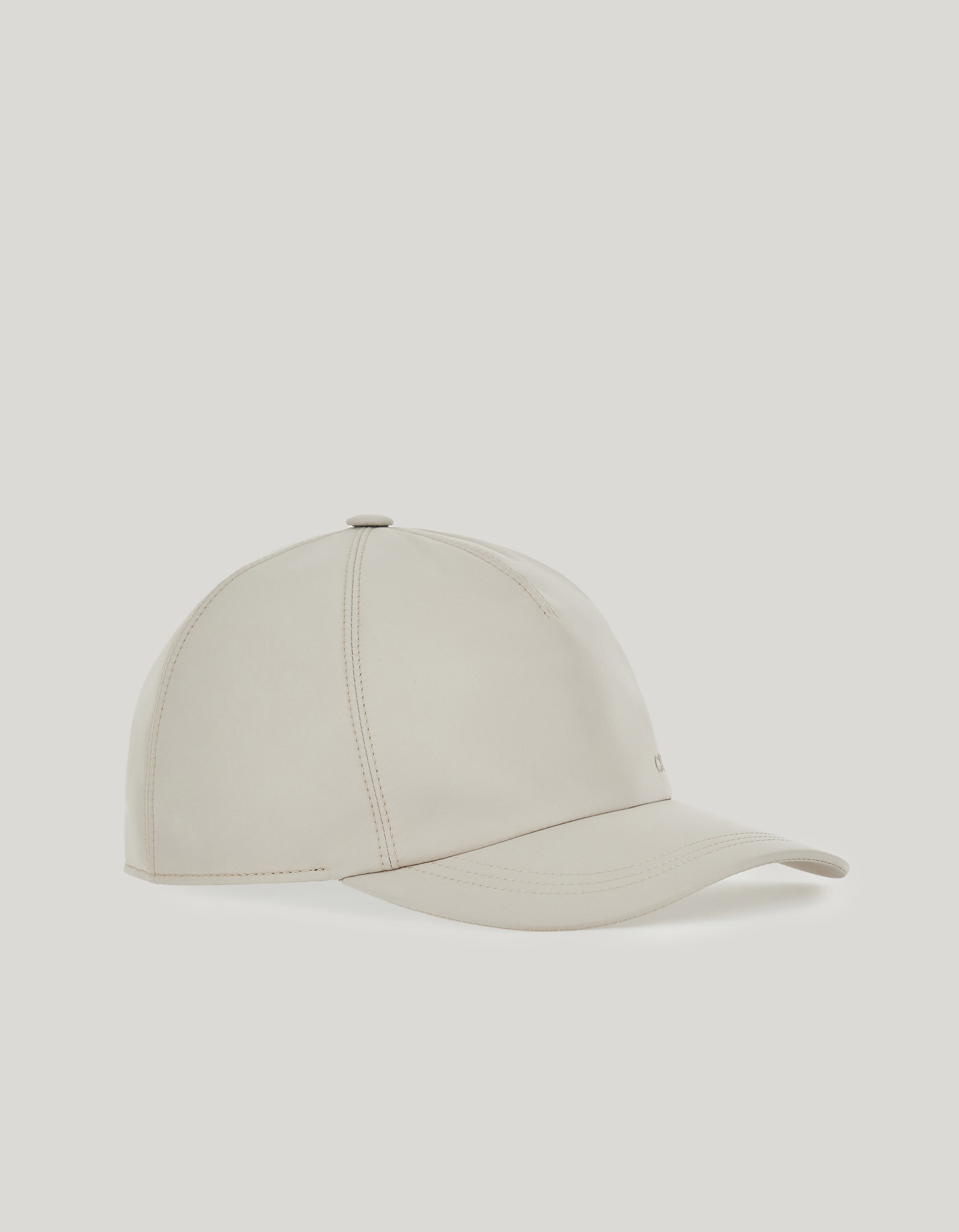 Cream baseball cap with logo 