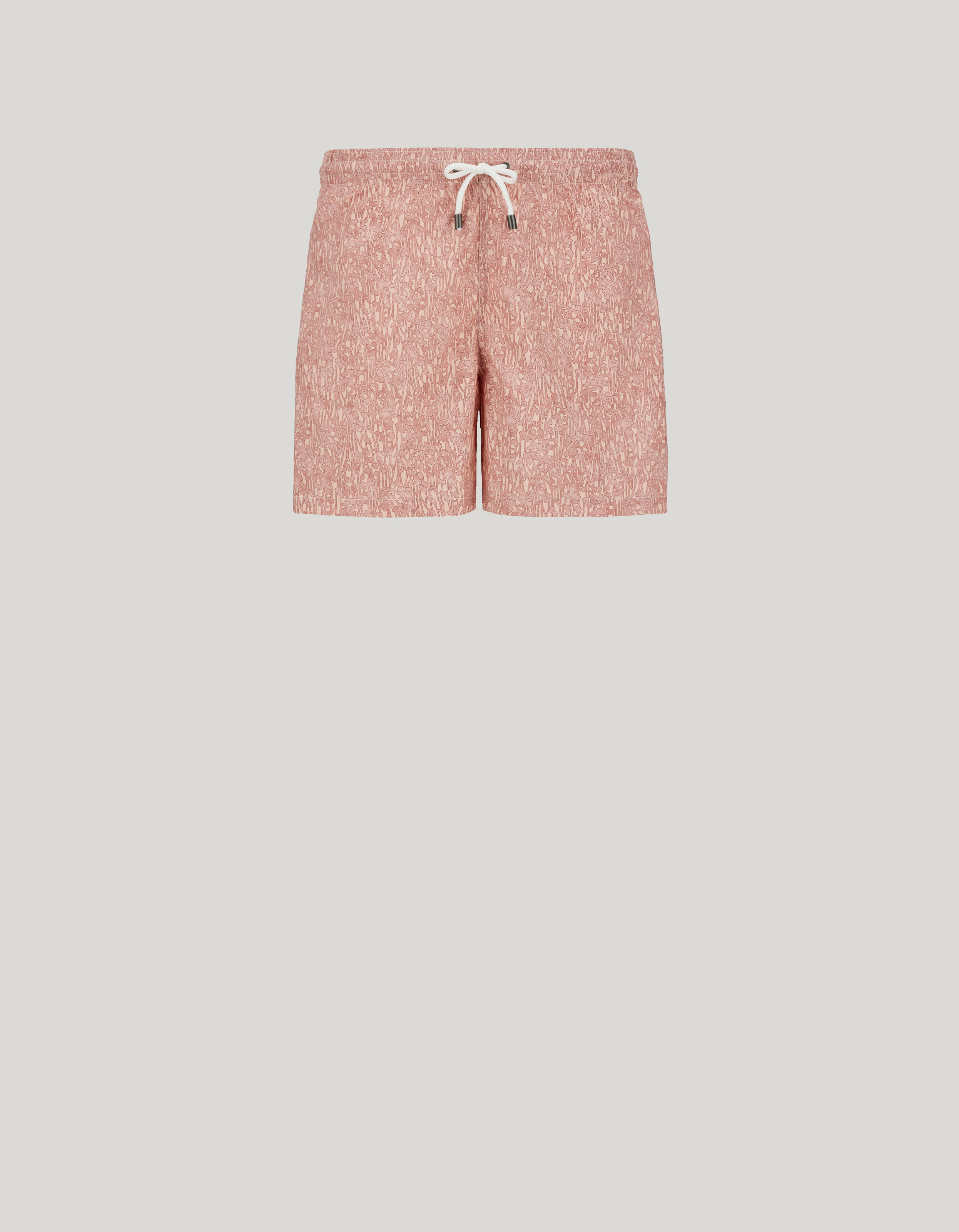 Printed fabric effect boxer shorts in pink 