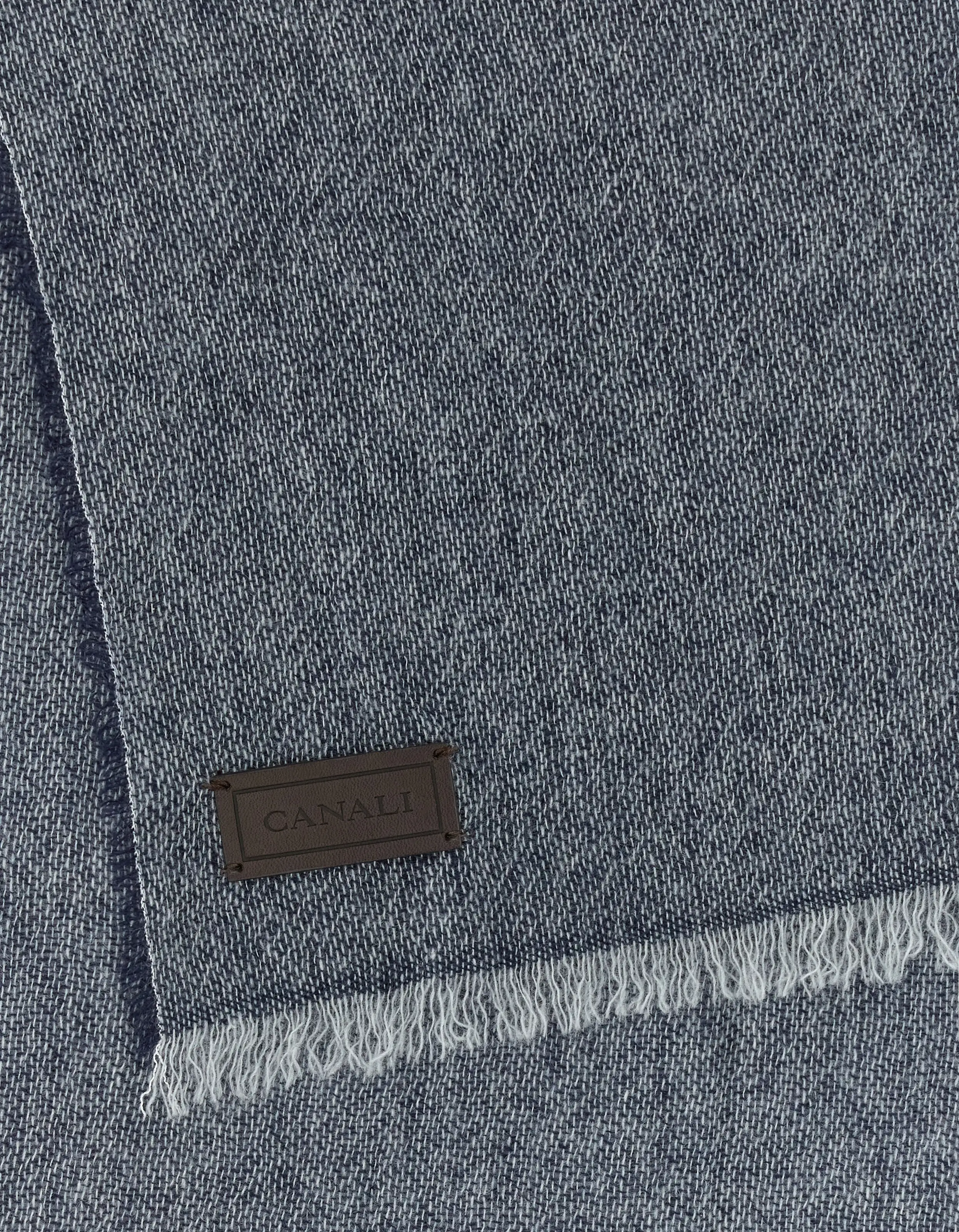 Blue cashmere scarf